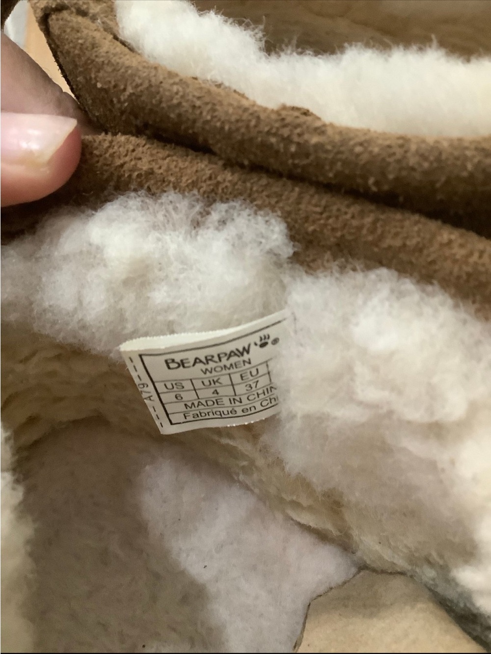 BearPaw Chestnut Short Suede Shearling Ankle Boots - Picture 6 of 6